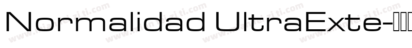 Normalidad UltraExte字体转换